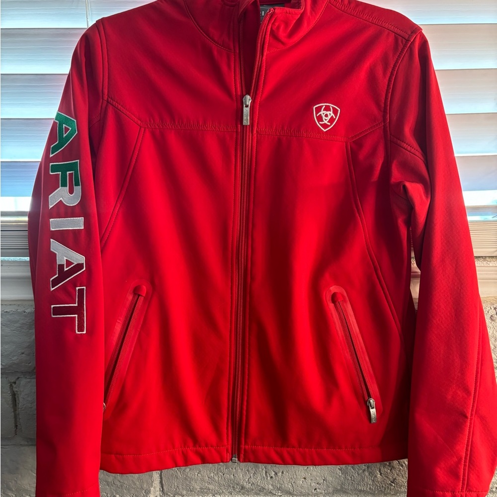 Ariat Vibrant Red Softshell Jacket - image 1